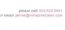 Contact In the Pink Cleaning